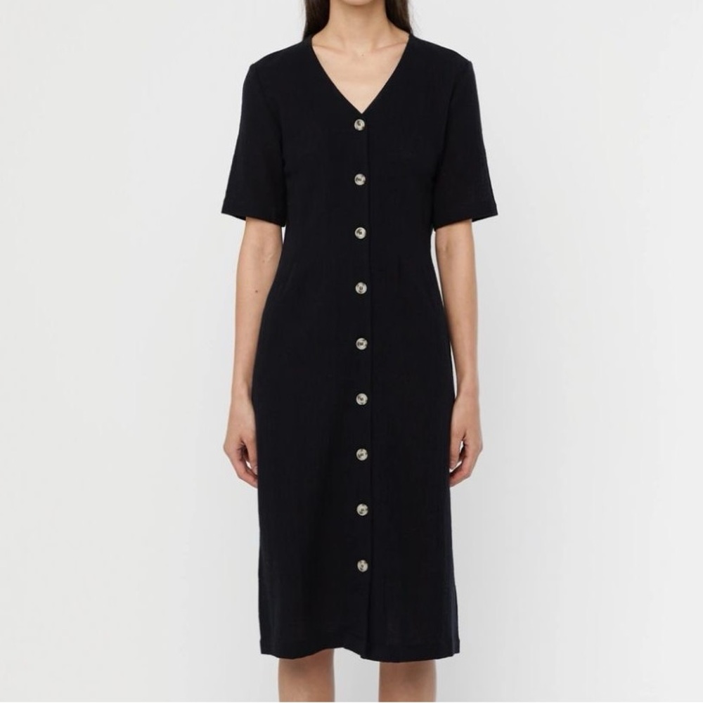 OAK & FORT 100% Cotton button dress